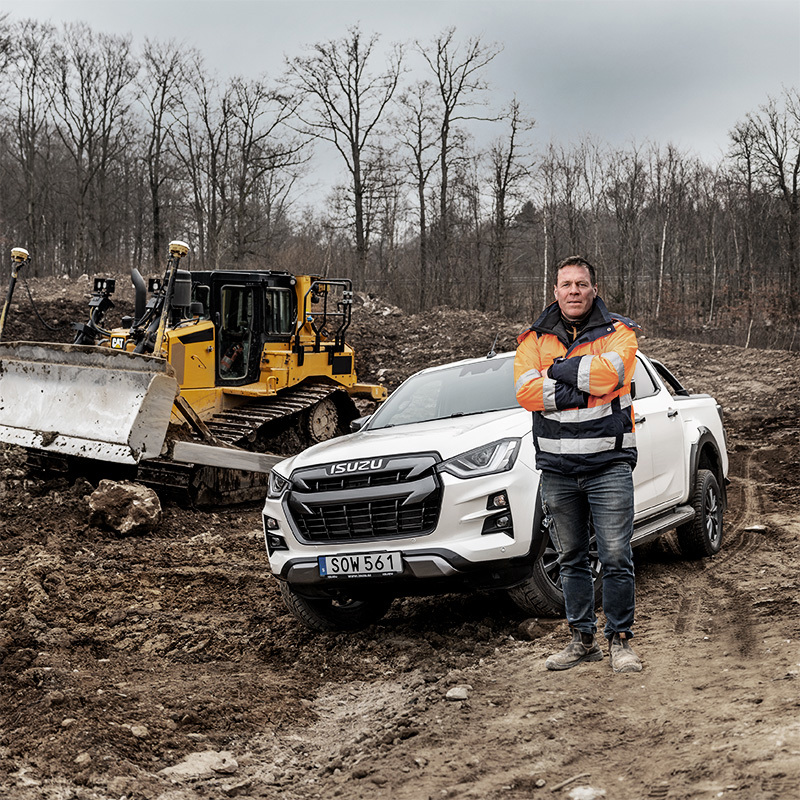 Roger Palm. Entreprenör inom mark och anläggning med över 50 000 maskintimmar.