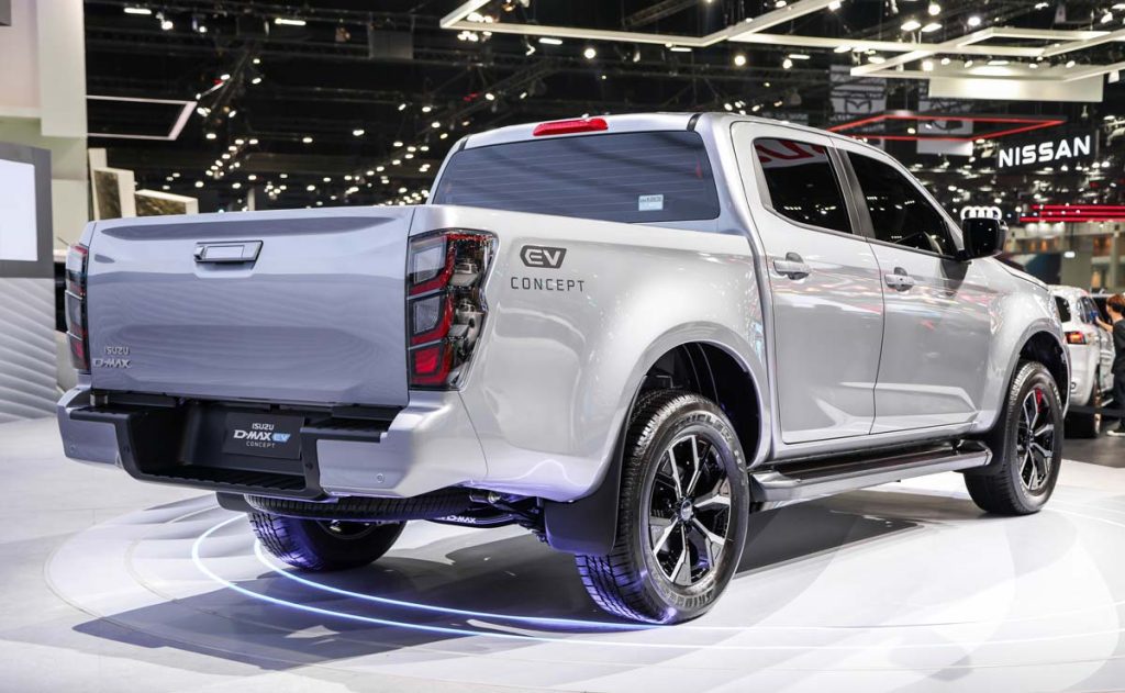 pickup visad i kontrollerad miljö vid modellens lansering.