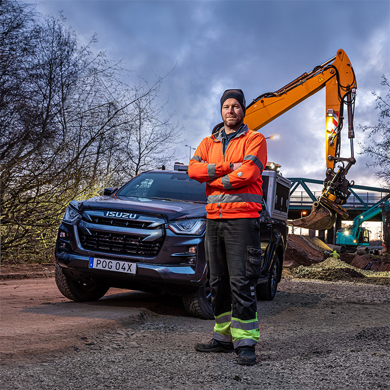 Andreas Jönsson. Gräventreprenör sedan 1997 42.600 grävtimmar.