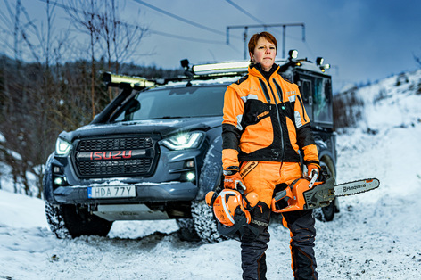 Erika Hästdahl. Skogsbruksplanläggare  4000 ha per år